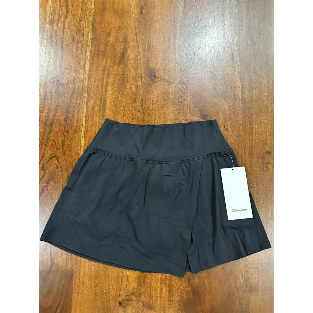 Lululemon Align HR Wrap-Front Skirt Black Size 10 LW8AMJS NWT